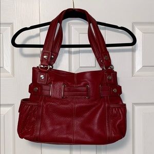 Wilson’s Leather Red Shoulder Bag Purse